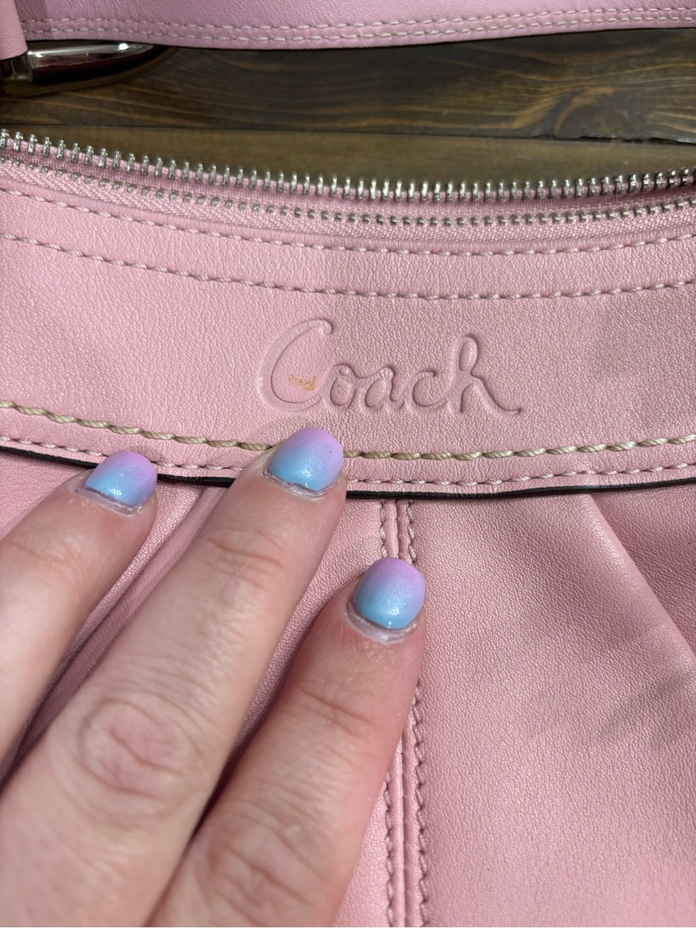 Coach SoHo Pleated Pink Hobo Shoulder Bag - Picture 8 of 15